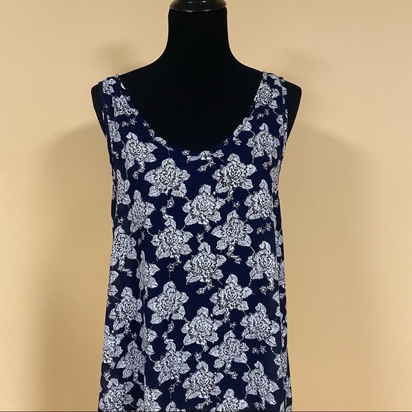 5/$20 Painted Threads Black Floral Swim Cover Up Dress Size M - Picture 2 of 7